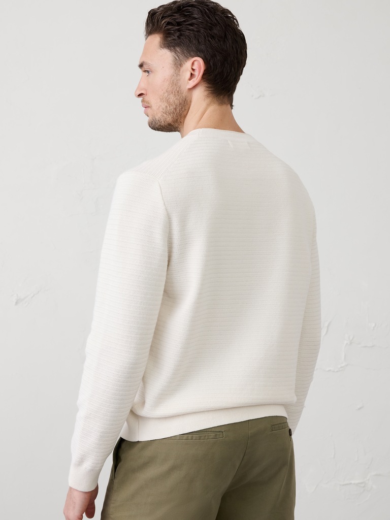 Textured Crew-Neck Sweater