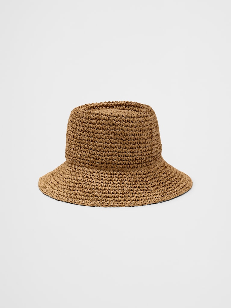 Straw Bucket Hat