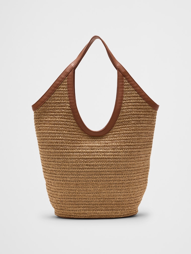 Straw Hobo Tote