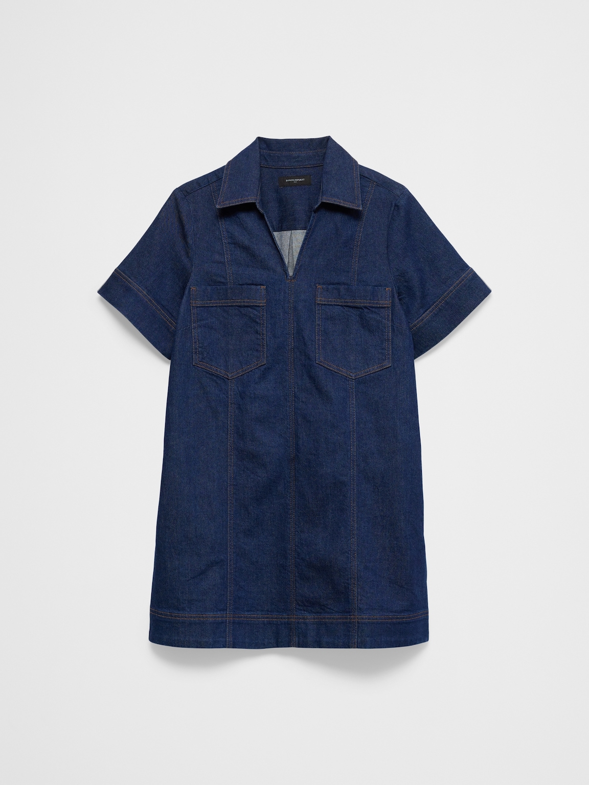 Denim Pocketed Mini Dress