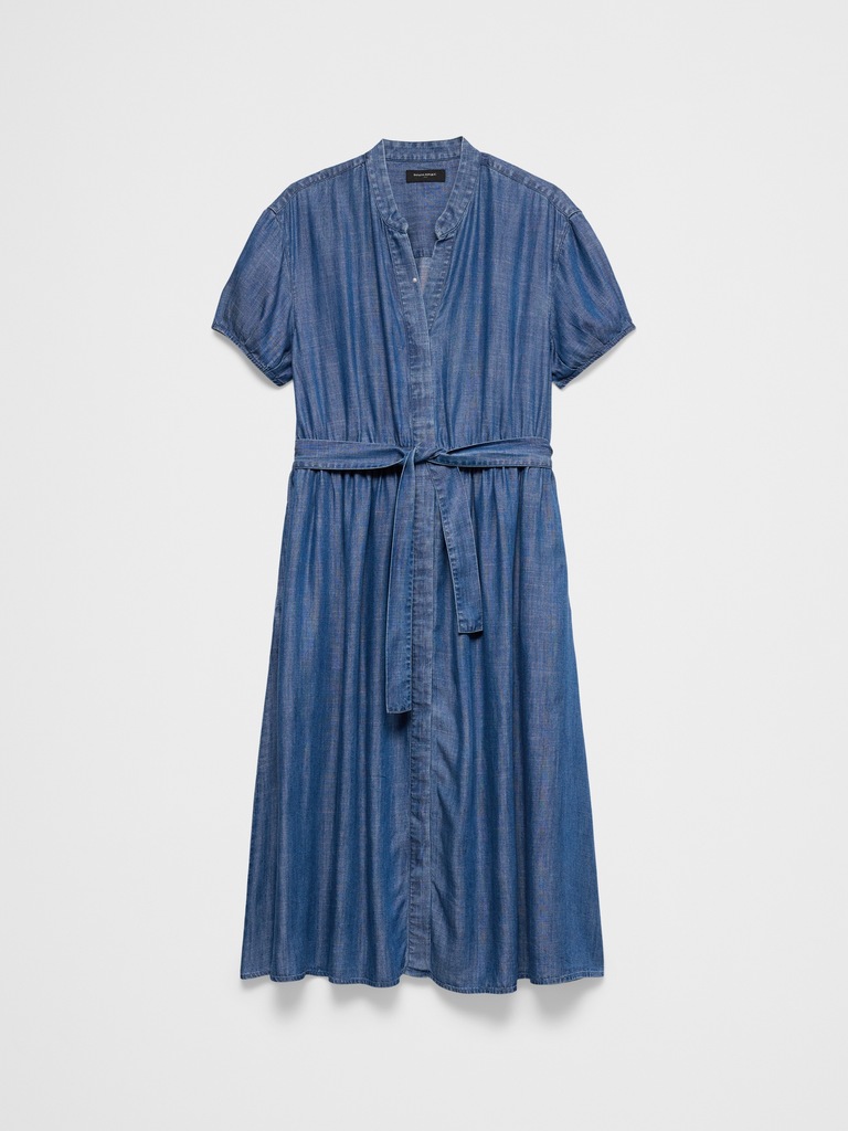 Chambray Midi Shirtdress