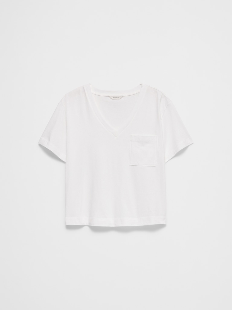 Premium Cotton V-Neck Pocket T-Shirt