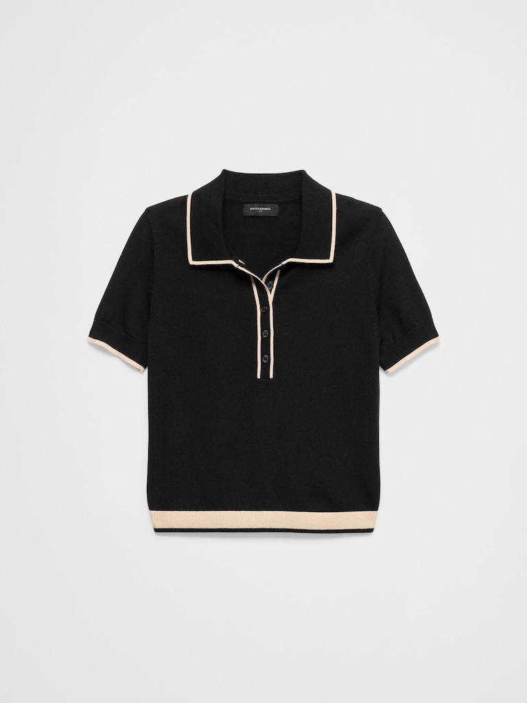 Tipped Sweater Polo