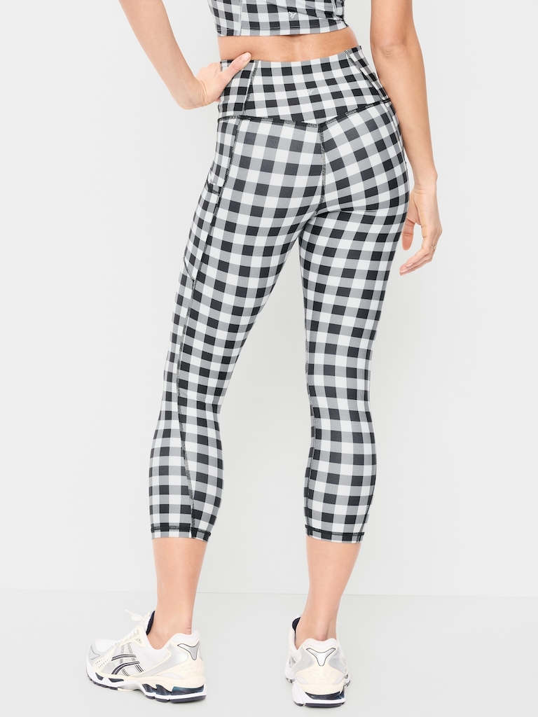 High-Waisted PowerSoft Crop Pocket Leggings
