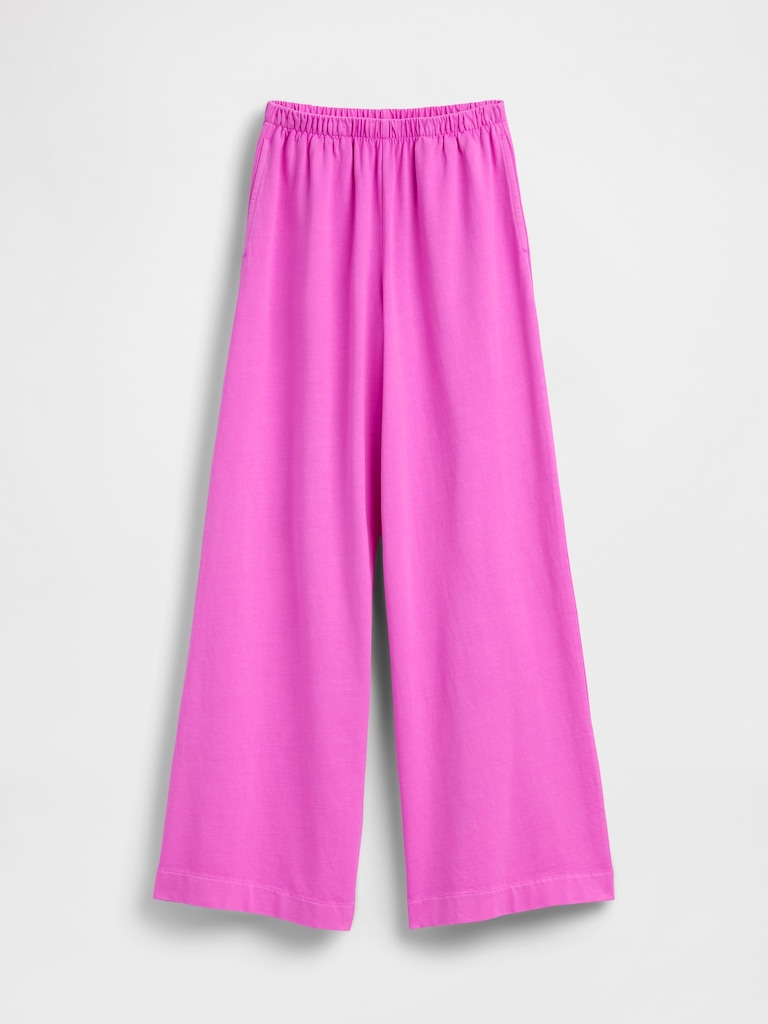 Knit Wide-Leg Pants