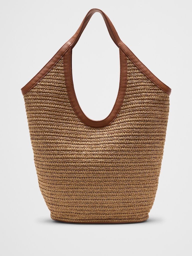 Straw Hobo Tote