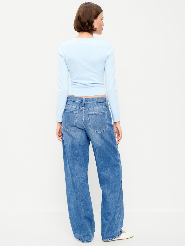 Low-Rise Loose Jeans
