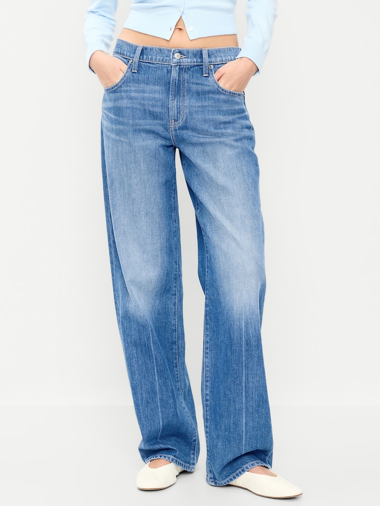 Low-Rise Loose Jeans