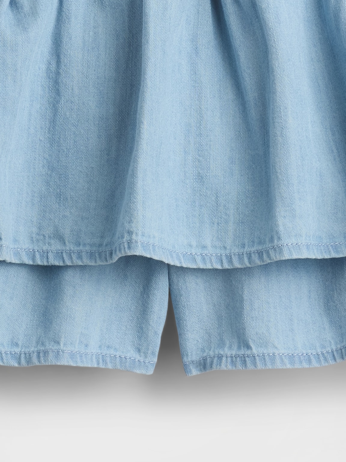 Kids Denim Tiered Skort