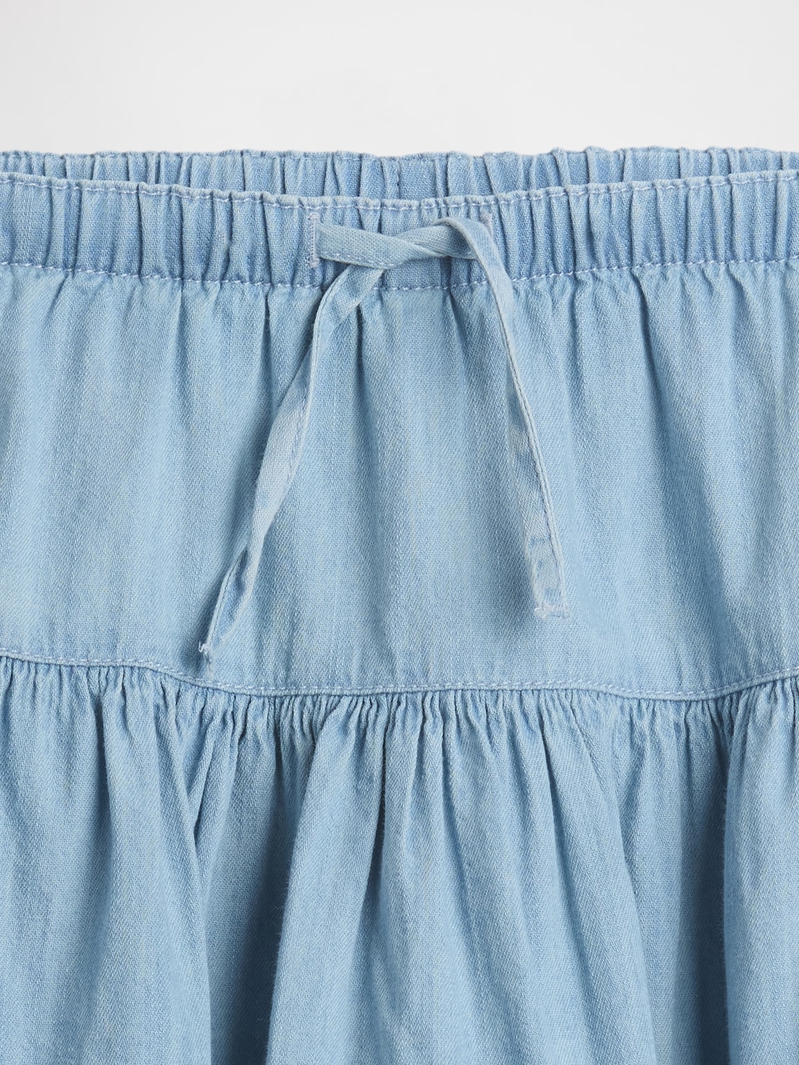 Kids Denim Tiered Skort