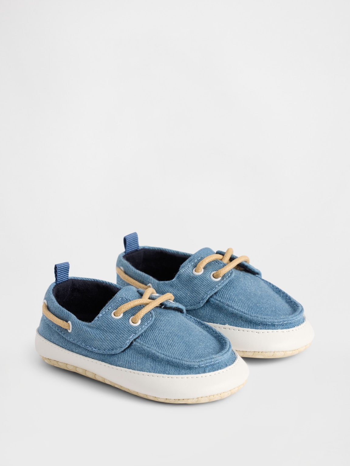 Baby Denim Boat Shoes
