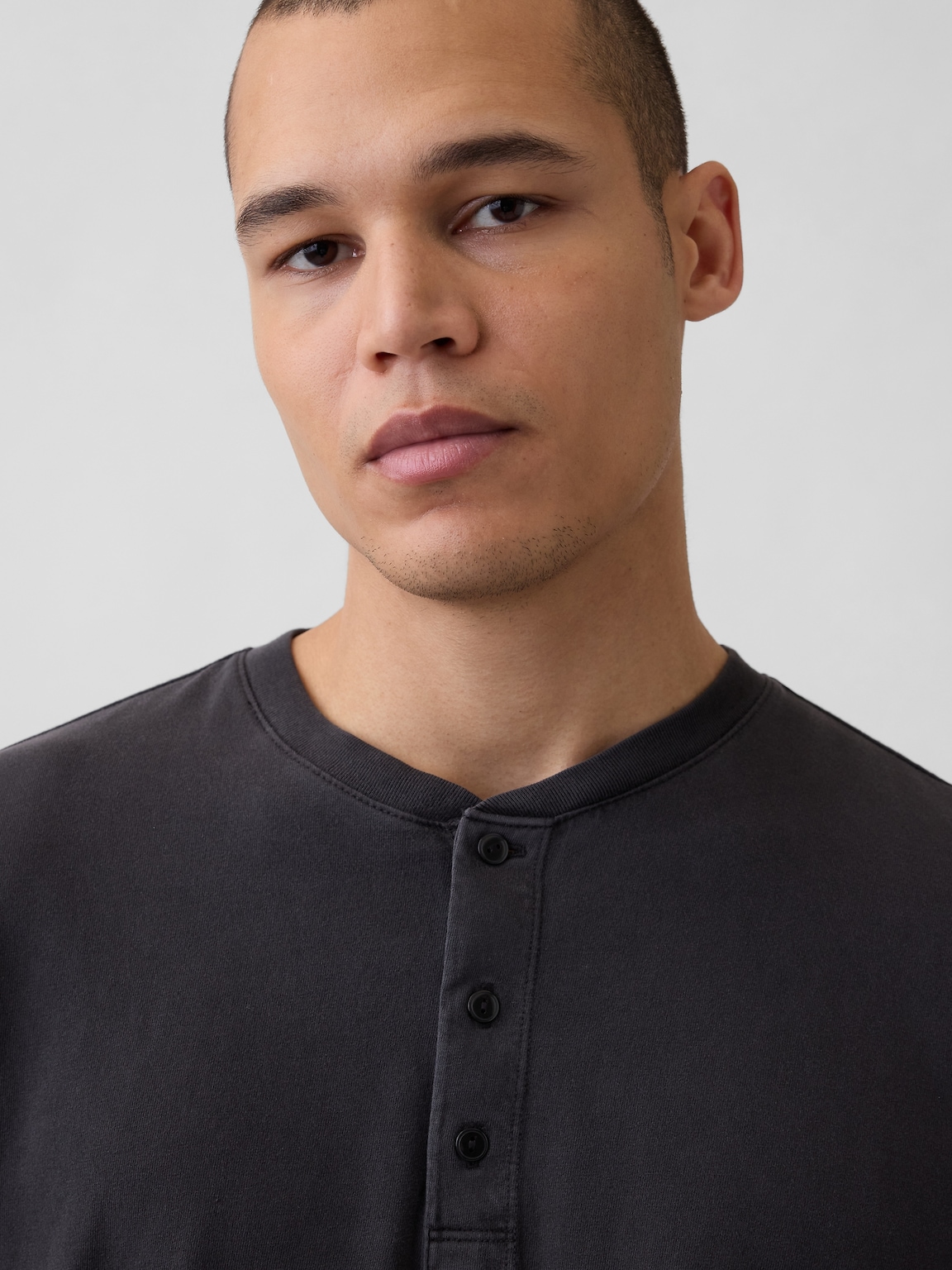 Relaxed Henley T-Shirt