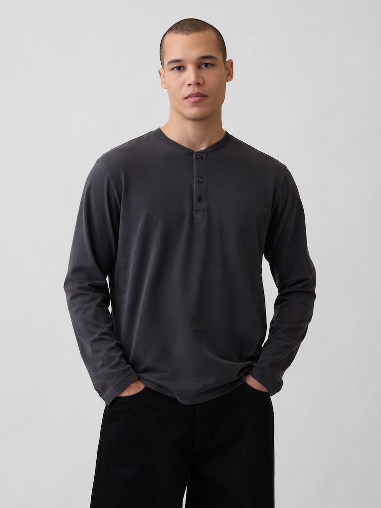 Relaxed Henley T-Shirt