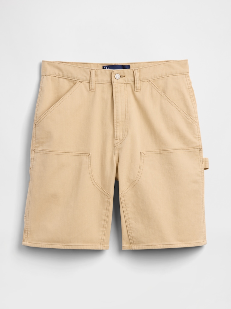 9" Relaxed Denim Carpenter Shorts