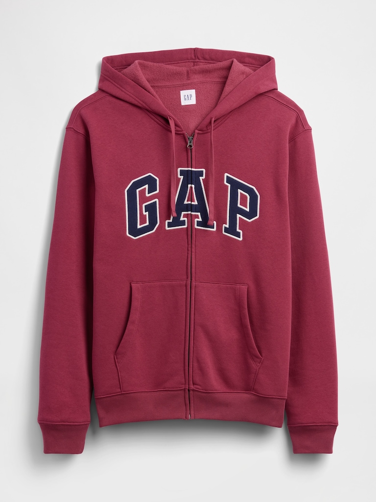 Adult Relaxed Gap Logo Zip Hoodie