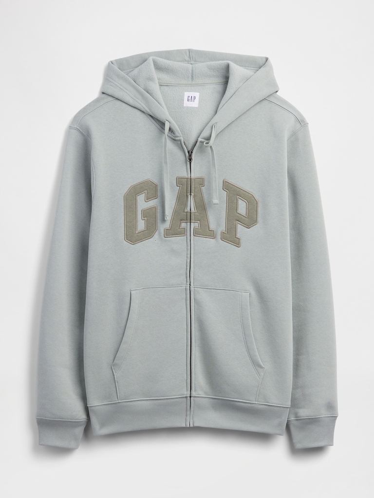 Adult Relaxed Gap Logo Zip Hoodie