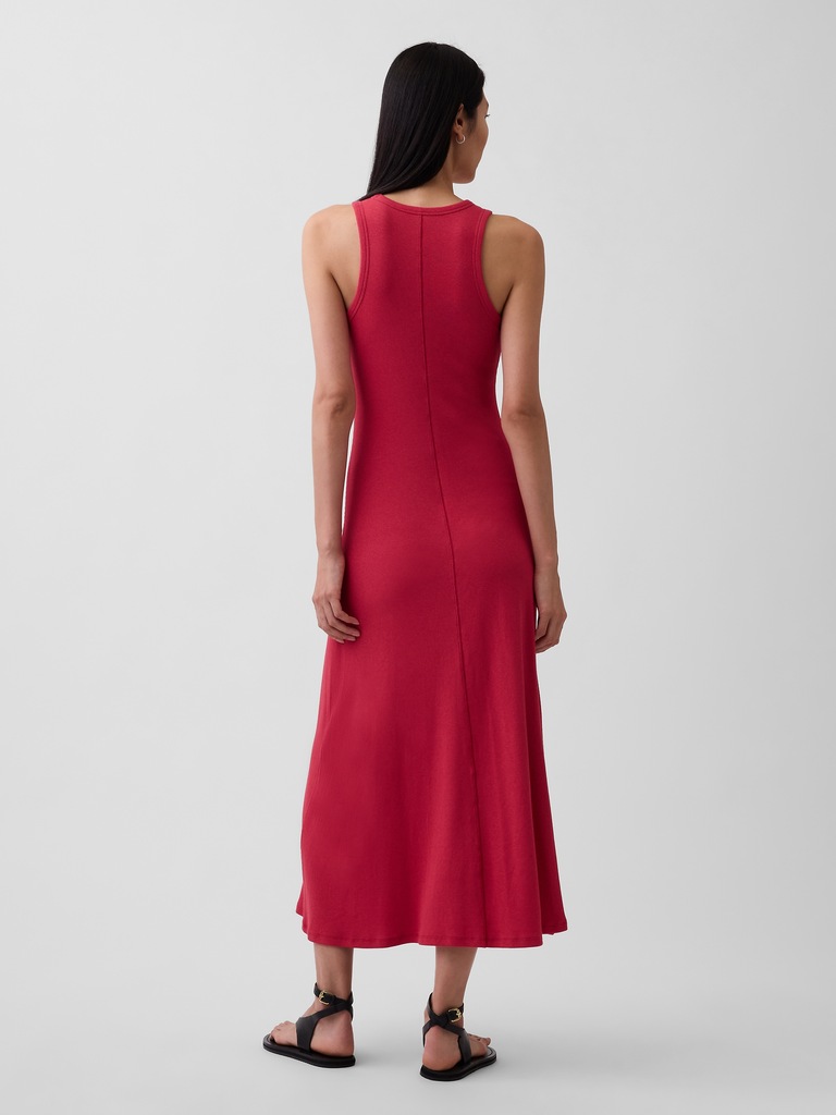 Modern Rib Shelf-Bra Maxi Dress