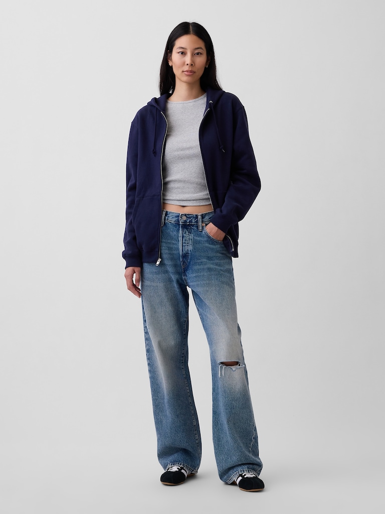 Adult VintageSoft Relaxed Zip Hoodie