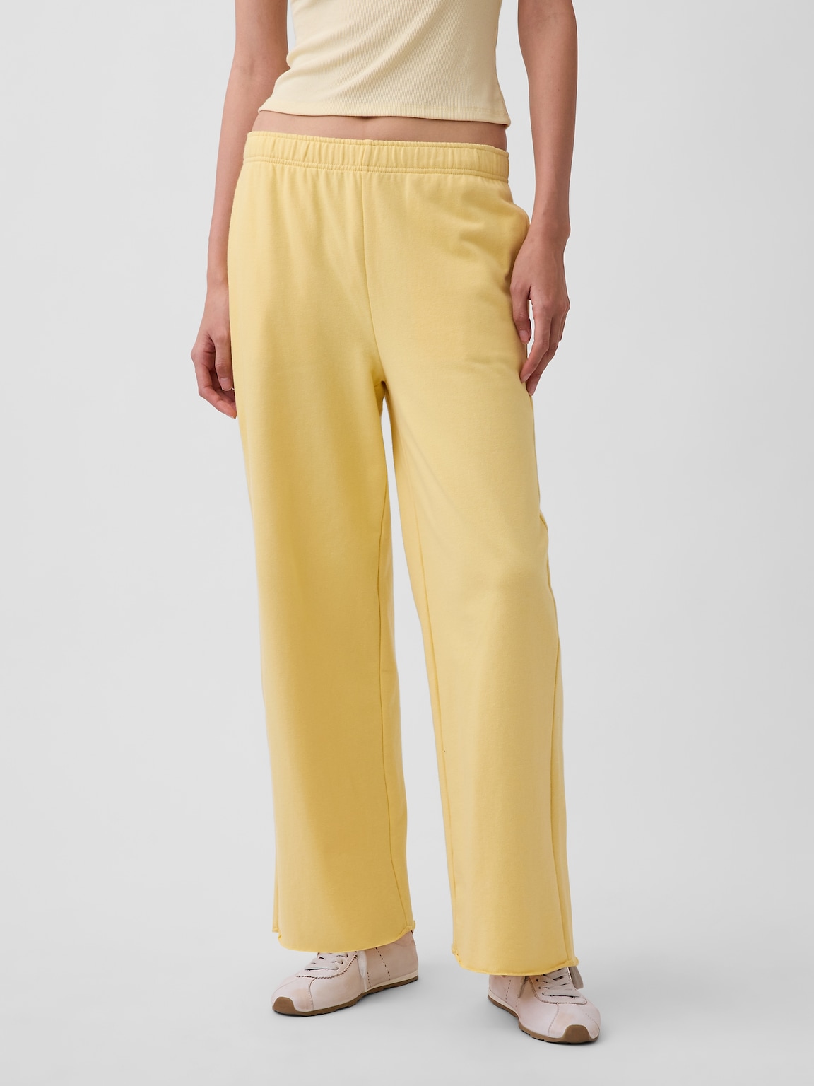 VintageSoft Terry Wide-Leg Sweatpants