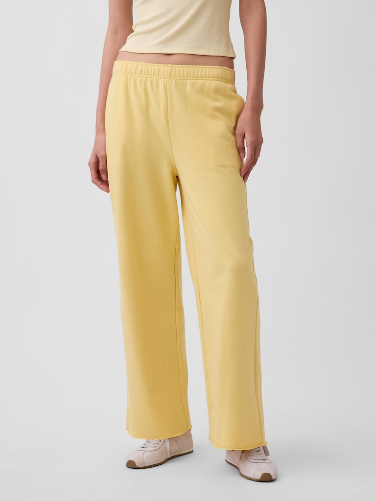 VintageSoft Terry Wide-Leg Sweatpants