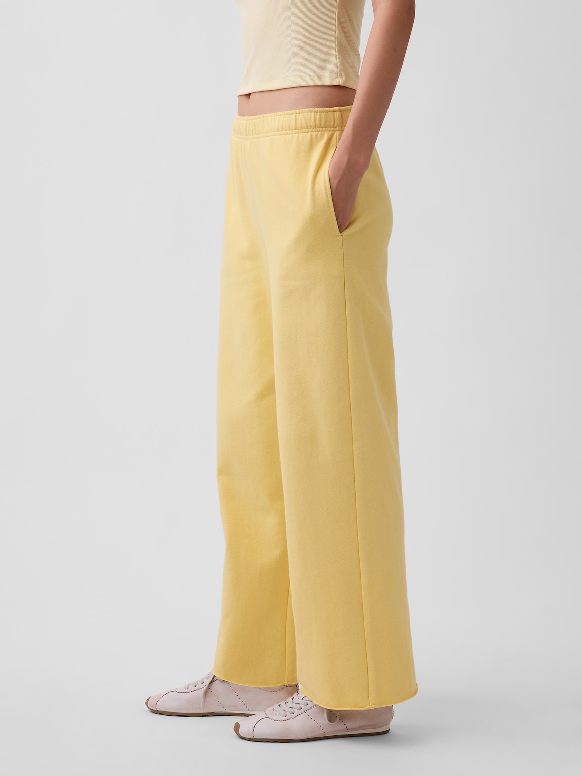 VintageSoft Terry Wide-Leg Sweatpants