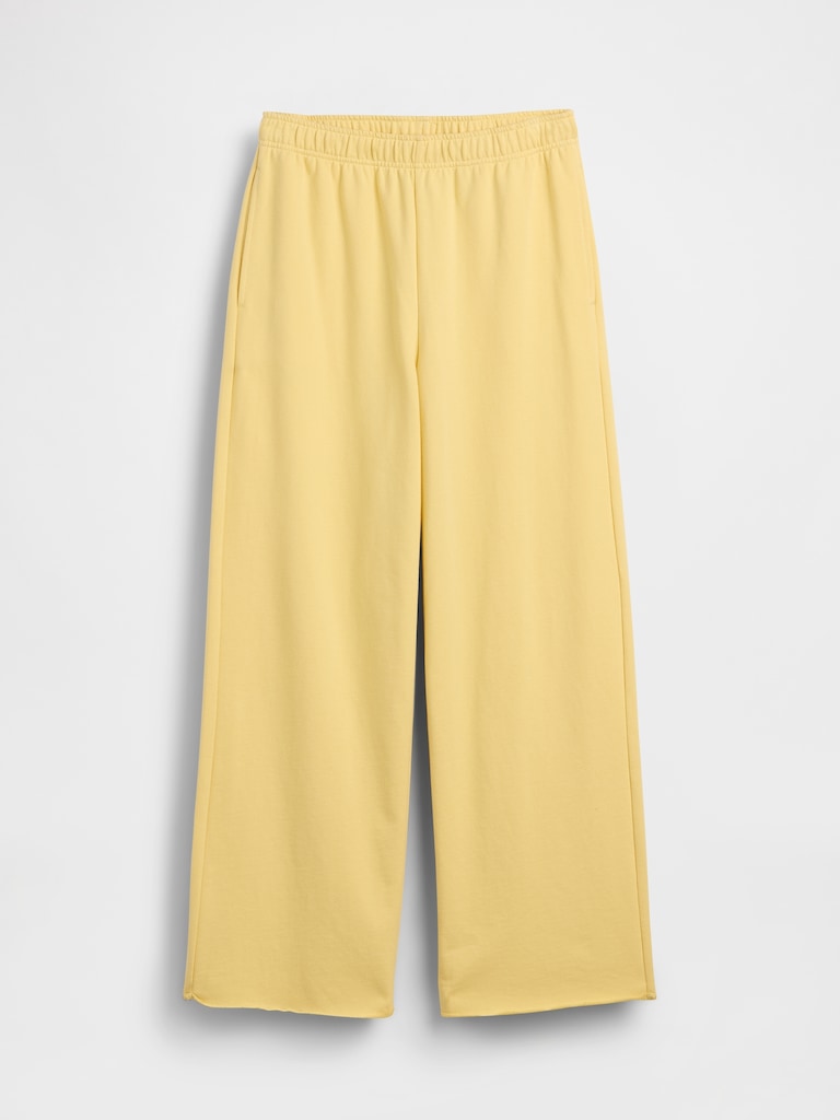 VintageSoft Terry Wide-Leg Sweatpants