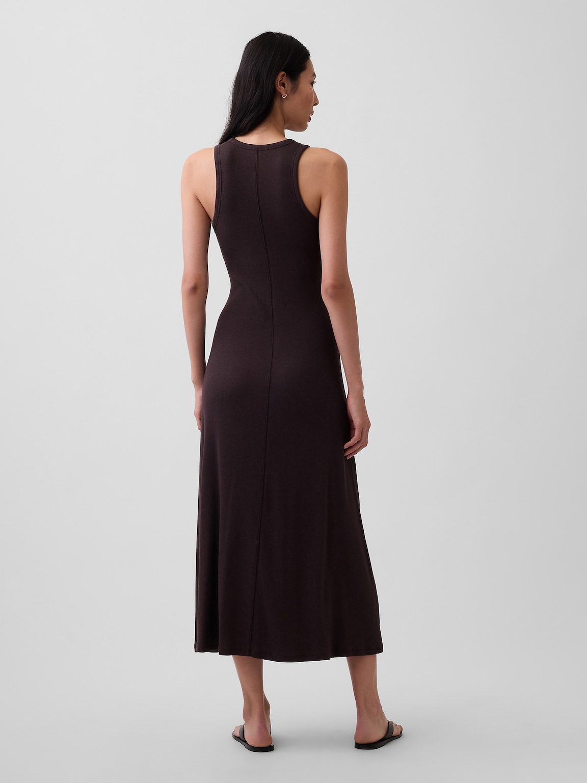 Modern Rib Shelf-Bra Maxi Dress