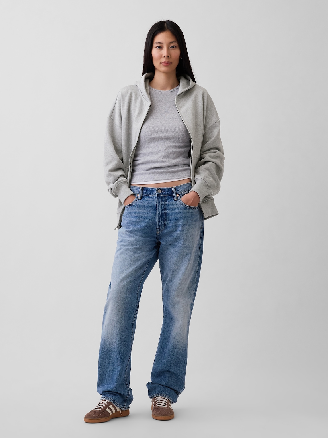 Adult Heavyweight Oversized Zip Hoodie