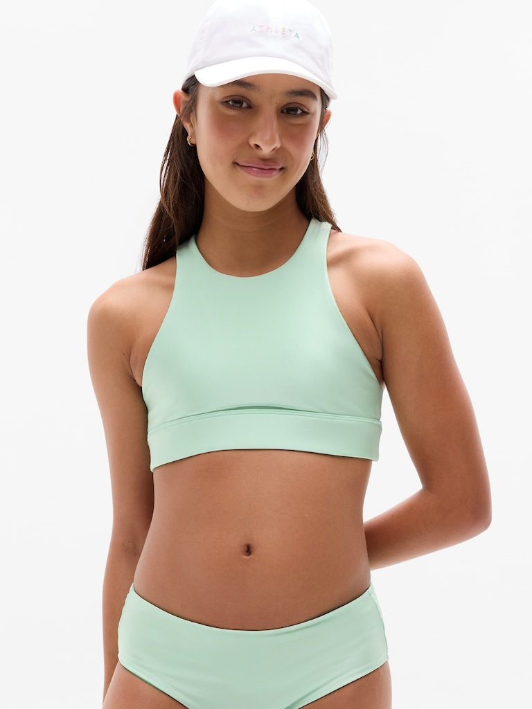 Athleta Girl High Neck Reversible Bikini Top
