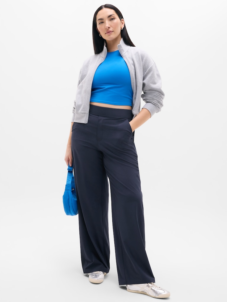 Brooklyn Mid Rise Wide Leg Pant