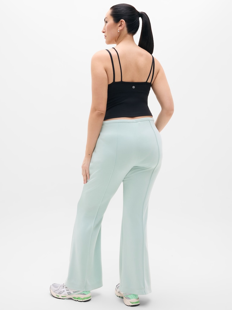 Seasoft Pintuck Mid Rise Flare Pant