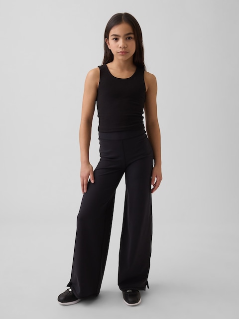 brown boots and black dress Secondary School Girls Trousers (Black) main image 1
