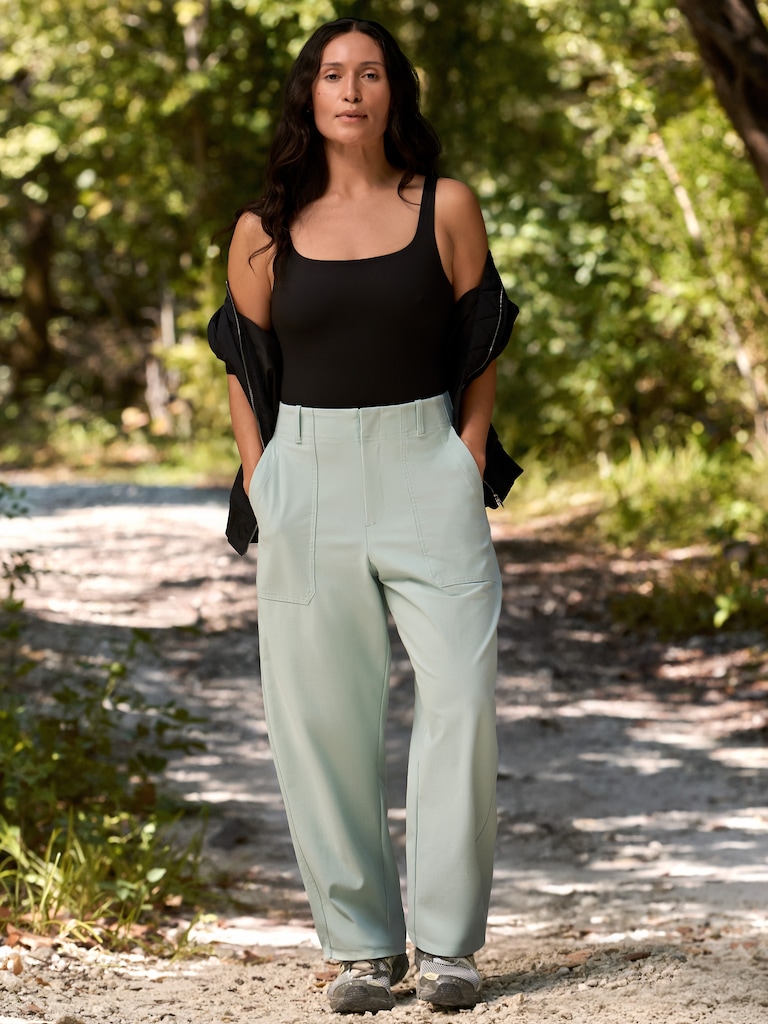 Skyline High Rise Barrel Leg Pant