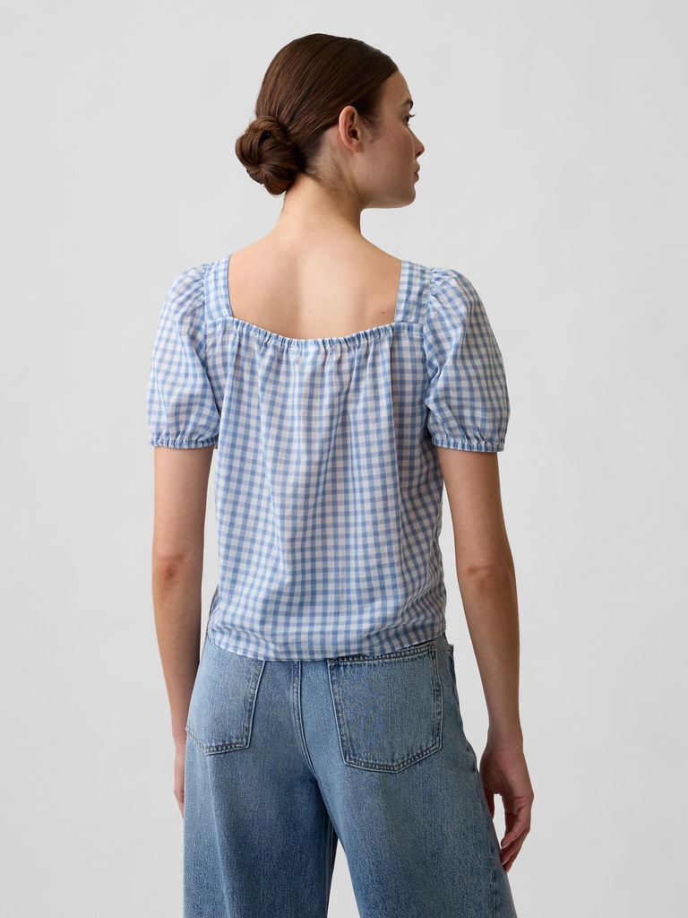 Relaxed Tie-Front Top