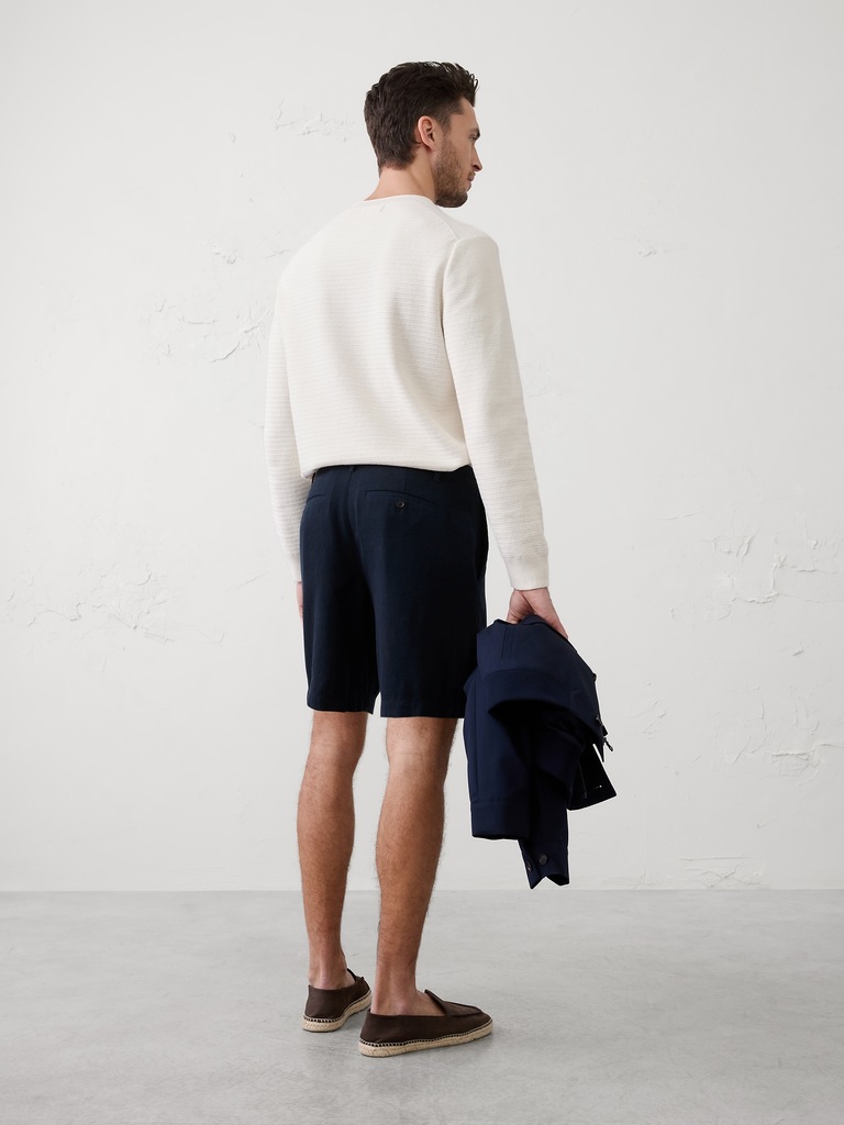 Slim-Fit 7" Linen-Blend Short