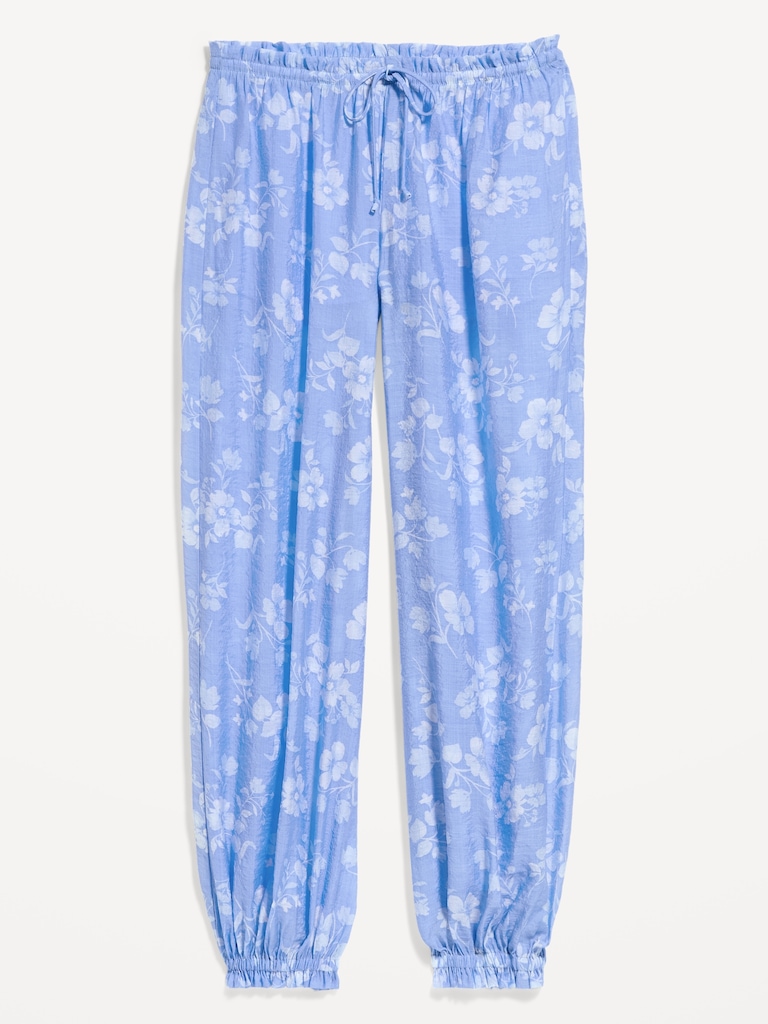 High-Waisted Chiffon Harem Pants