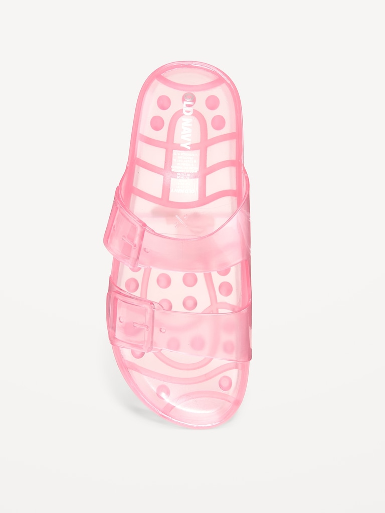 Jelly Buckled Slide Sandals for Girls