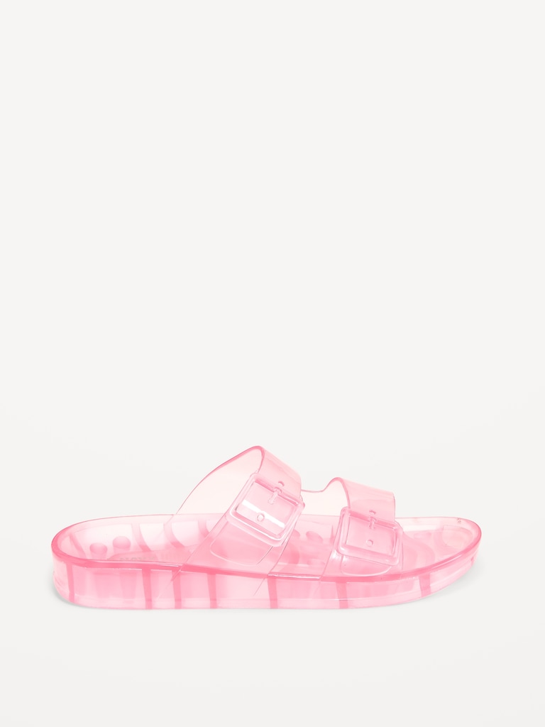 Jelly Buckled Slide Sandals for Girls