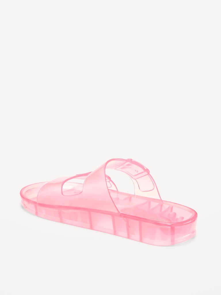 Jelly Buckled Slide Sandals for Girls