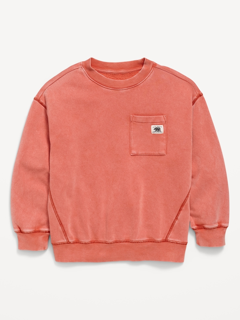 Oversized Logo-Graphic Sweatshirt for Boys