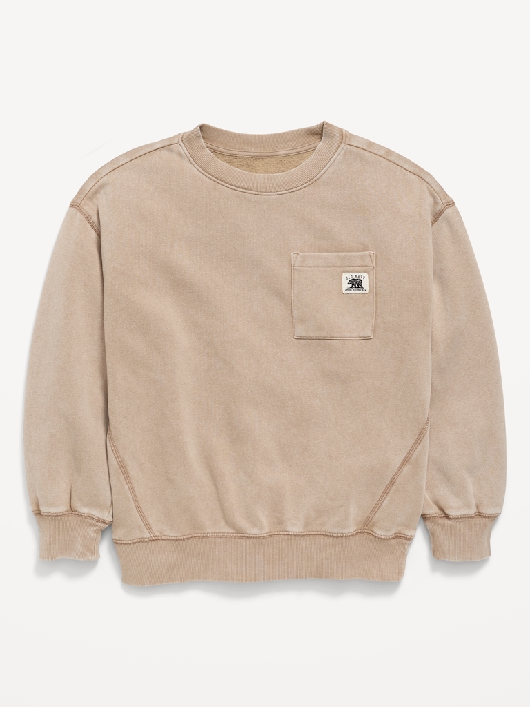 Oversized Logo-Graphic Sweatshirt for Boys