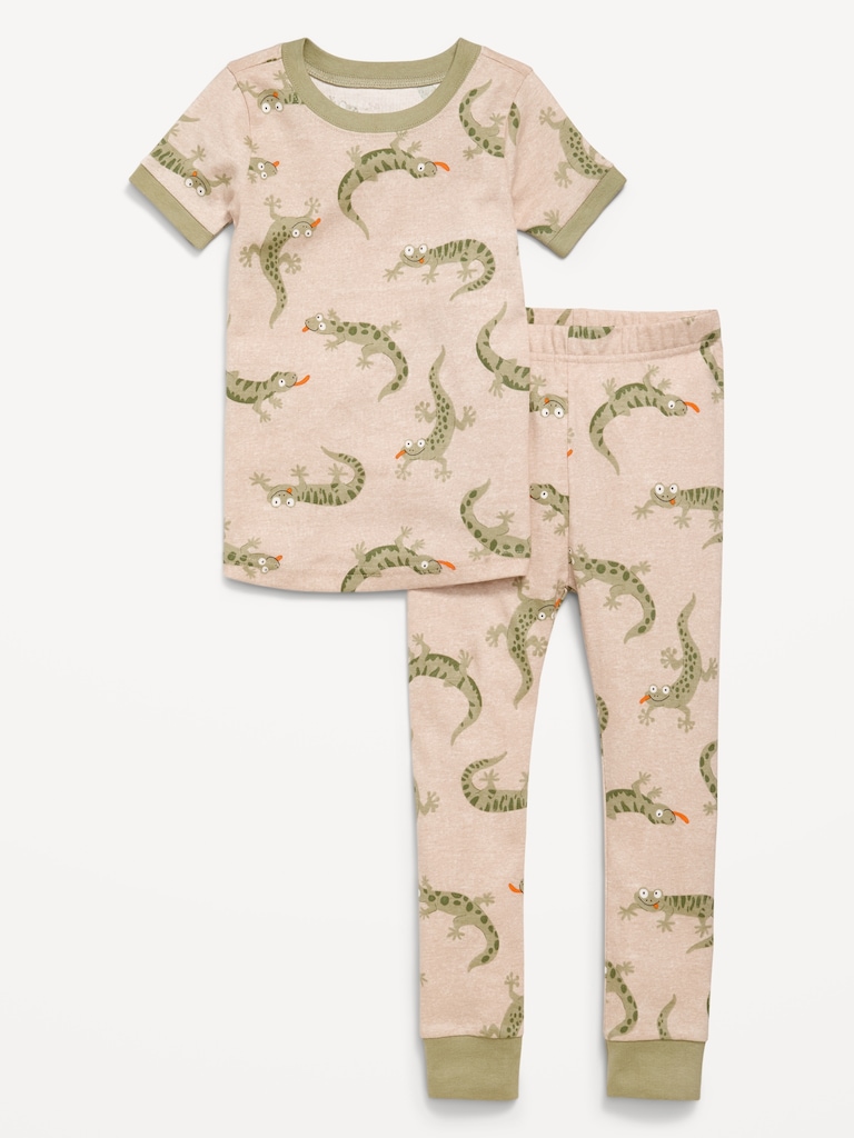 Printed Snug-Fit Pajama Set for Toddler & Baby