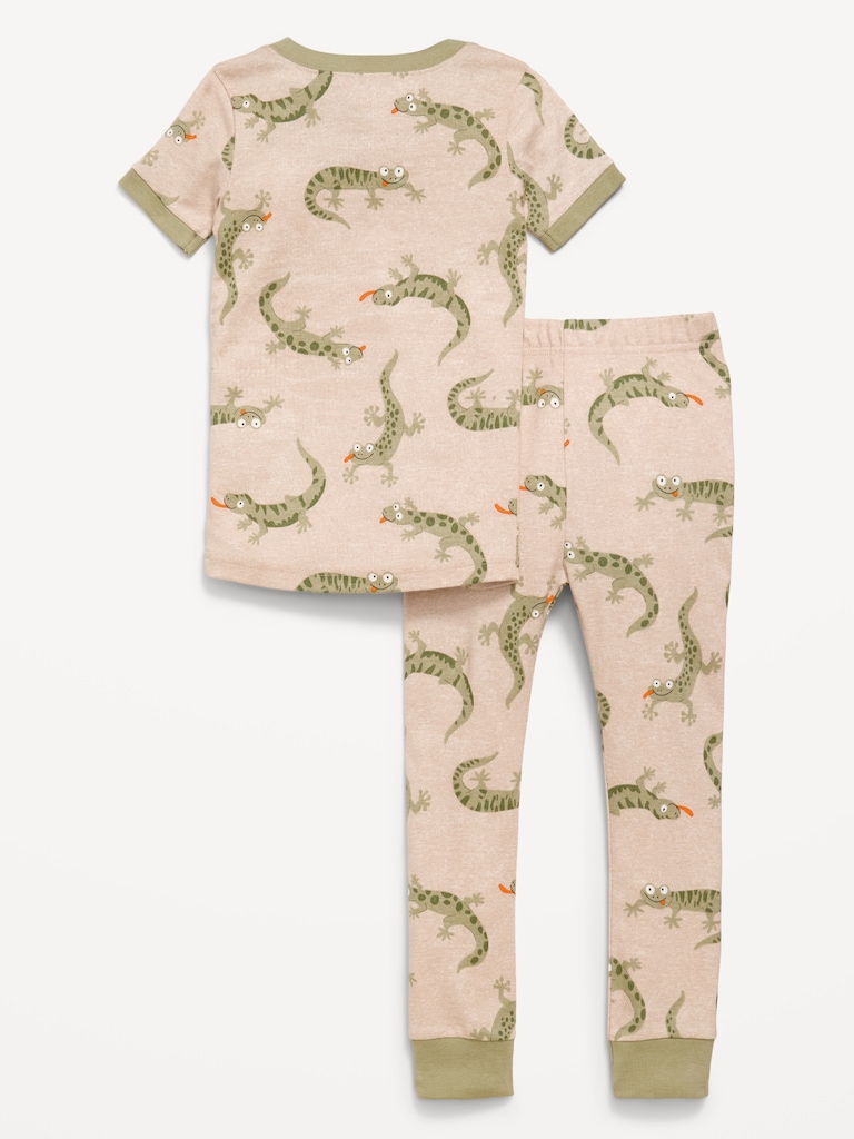 Printed Snug-Fit Pajama Set for Toddler & Baby