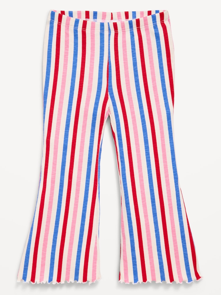 Ribbed Flare-Leg Leggings for Toddler Girls
