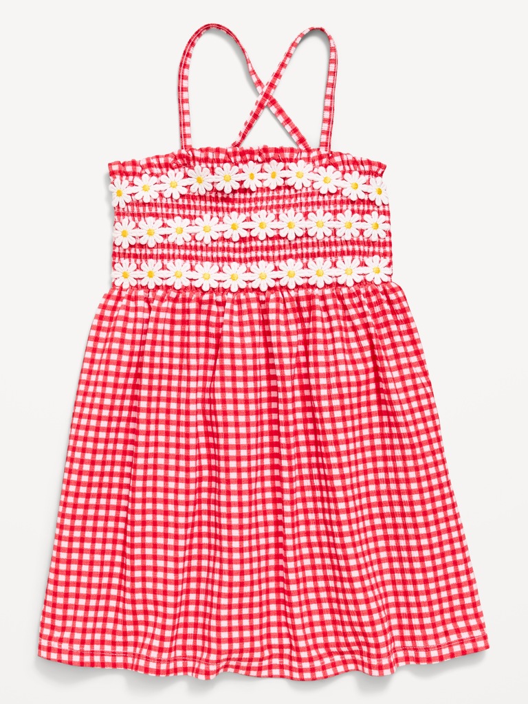 Sleeveless Smocked Dress for Toddler Girls