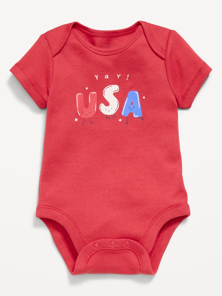 Short-Sleeve Graphic Bodysuit for Baby