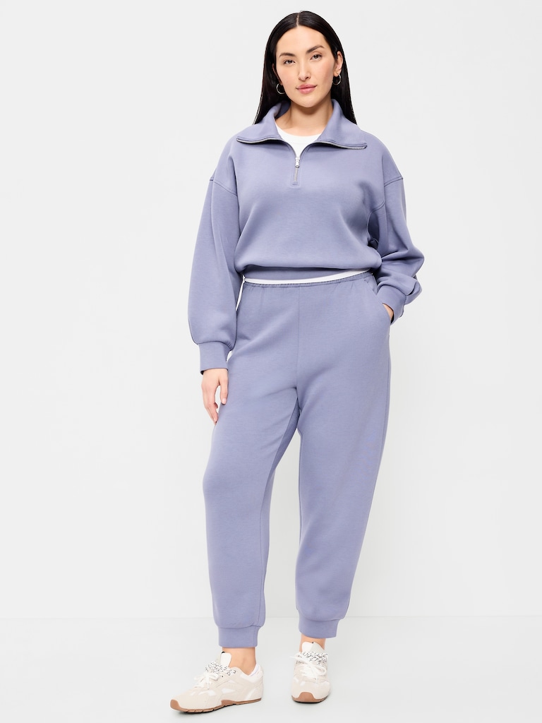 High-Waisted Bounce Fleece Jogger Sweatpants