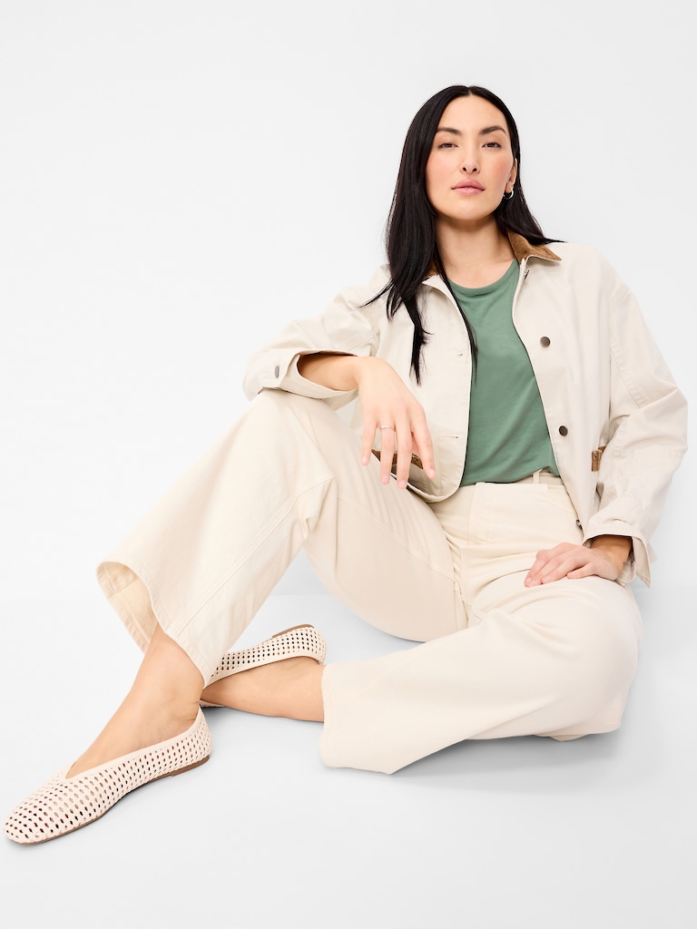 T-shirt luxueux ras du cou pour Femme