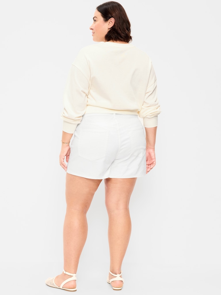 High-Waisted Wow Jean Shorts -- 4-inch inseam