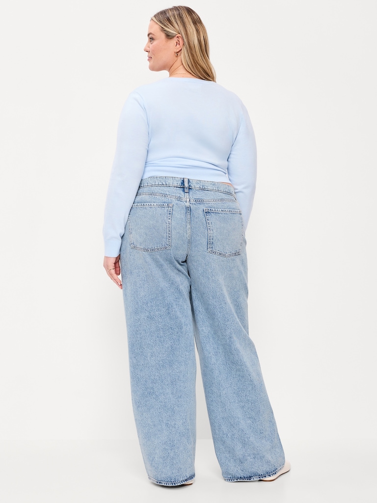 Low-Rise Baggy Wide-Leg Jeans